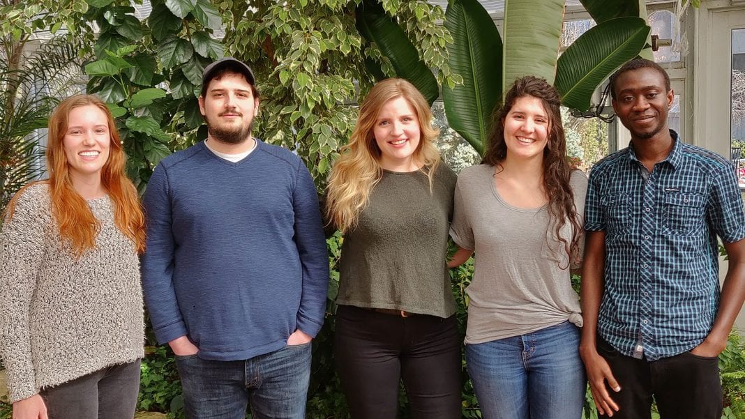 Abdul-Rahim Abdulai, Victoria Lesy, Matt Orton, Nicole Unterlander, and Abigail Van Reisen