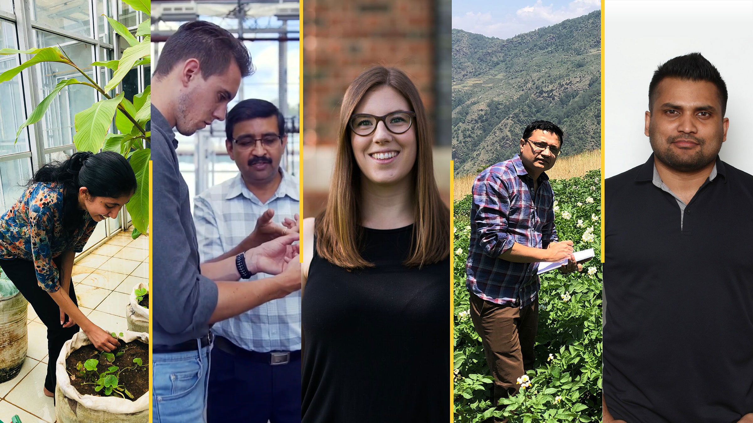 A collage of photos of the new Arrell Scholars