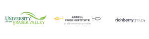 University of the Fraser Valley, Arrell Food Institute, Richberry Group logos