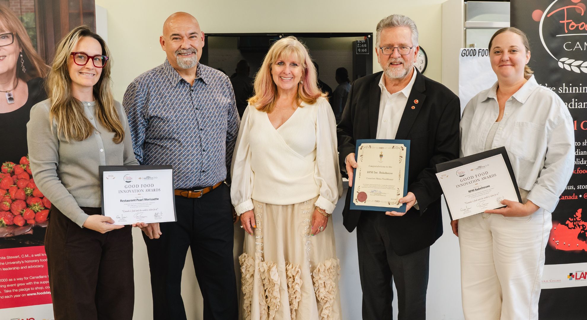 Representatives from 	Restaurant Pearl Morissette and RPM Bakeshop